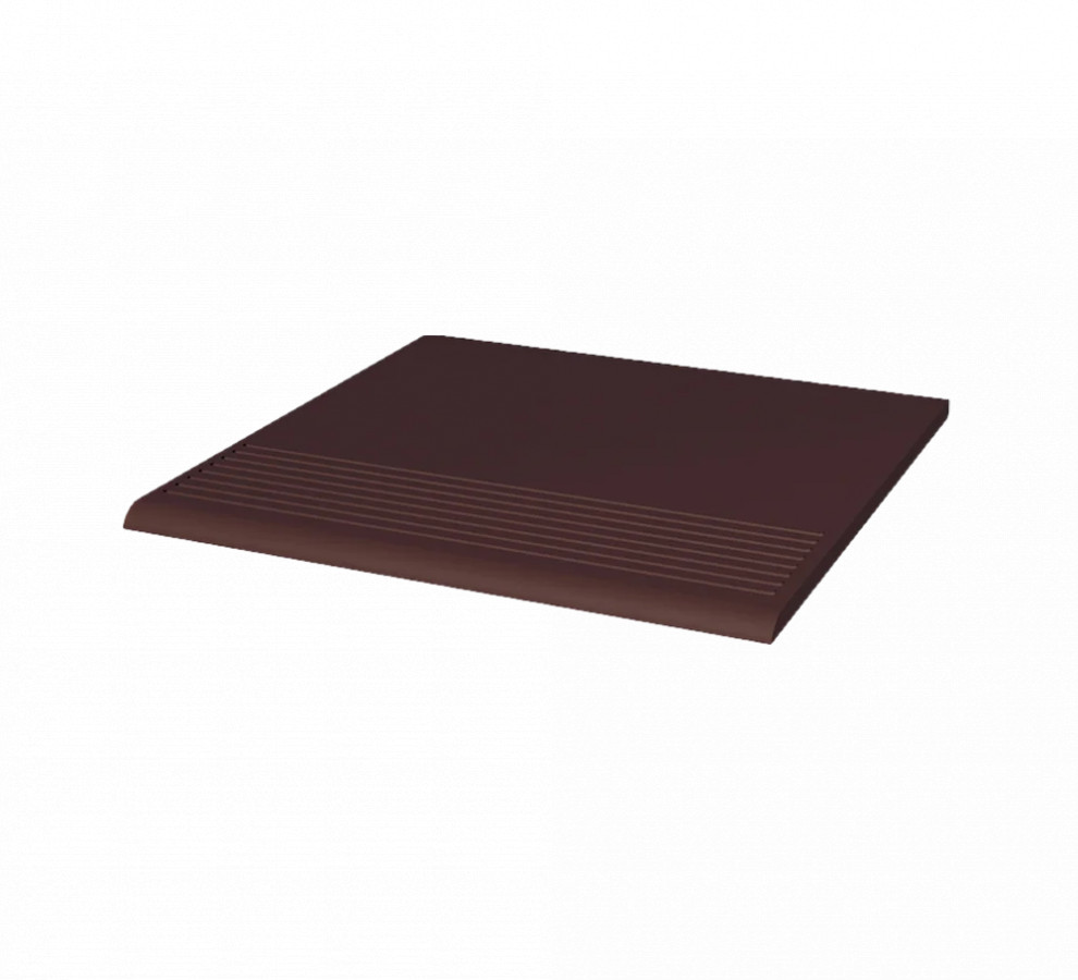 Клинкерная ступень с насечками Paradyz Natural Brown 300x300x8,5