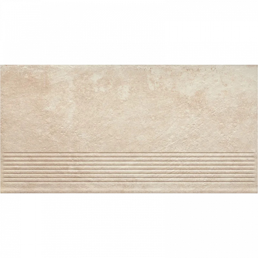 Клинкерная ступень с насечками Paradyz Scandiano Beige 600x300x8,5