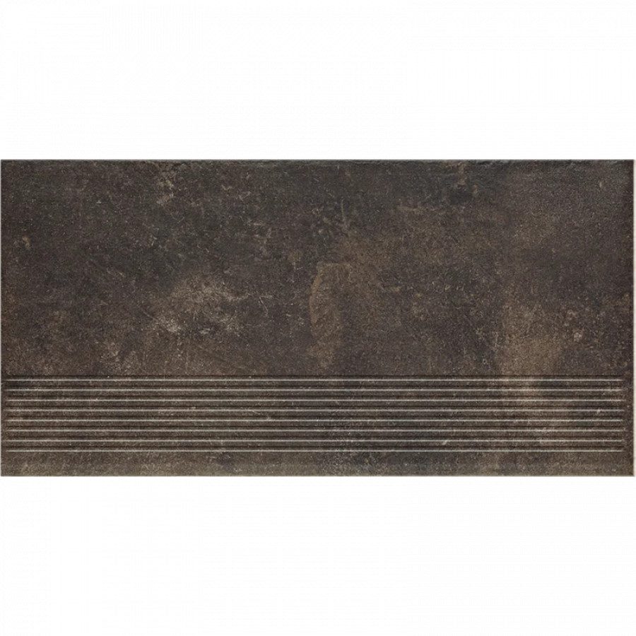 Клинкерная ступень с насечками Paradyz Scandiano Brown 600x300x8,5