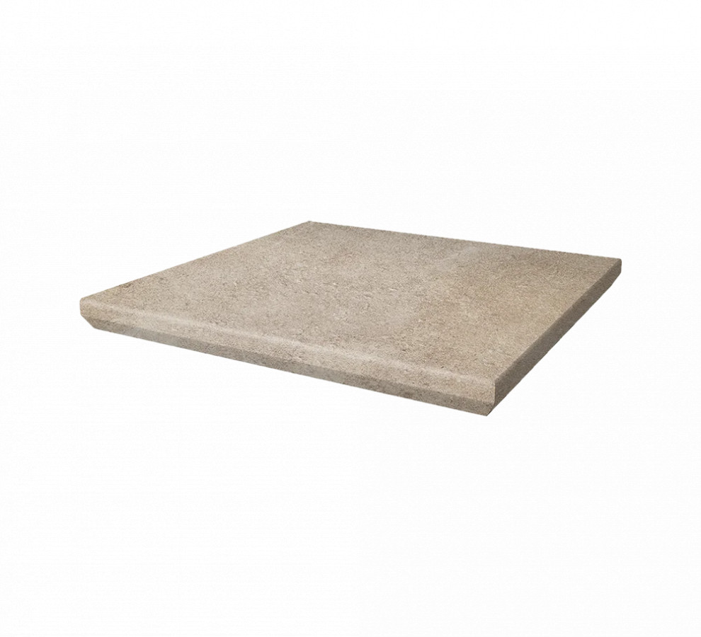 Угловая клинкерная ступень с капиносом Paradyz Scandiano Ochra 330x330x11