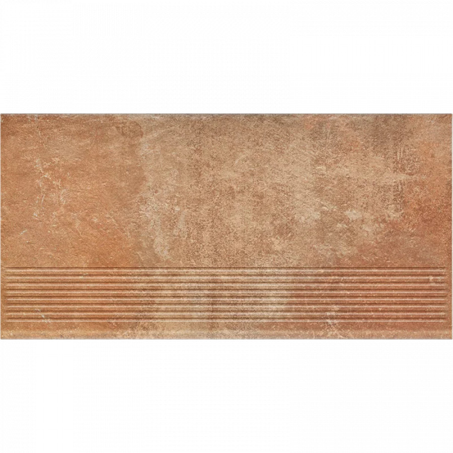 Клинкерная ступень с насечками Paradyz Scandiano Rosso 600x300x8,5