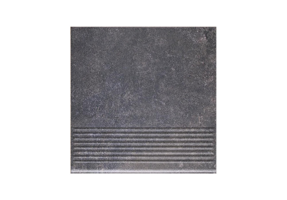 Клинкерная ступень с насечками Paradyz Viano Antracite 300x300x8,5