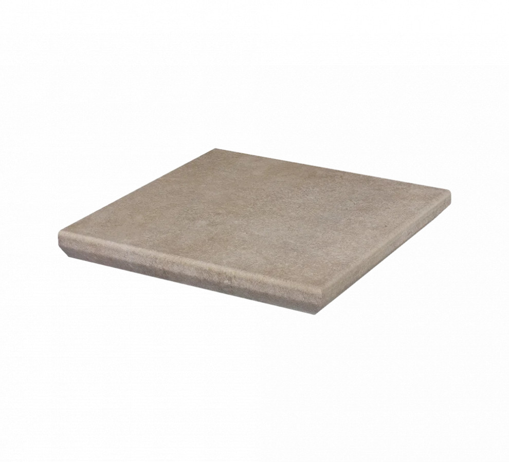Угловая клинкерная ступень с капиносом Paradyz Viano Beige 330x330x11