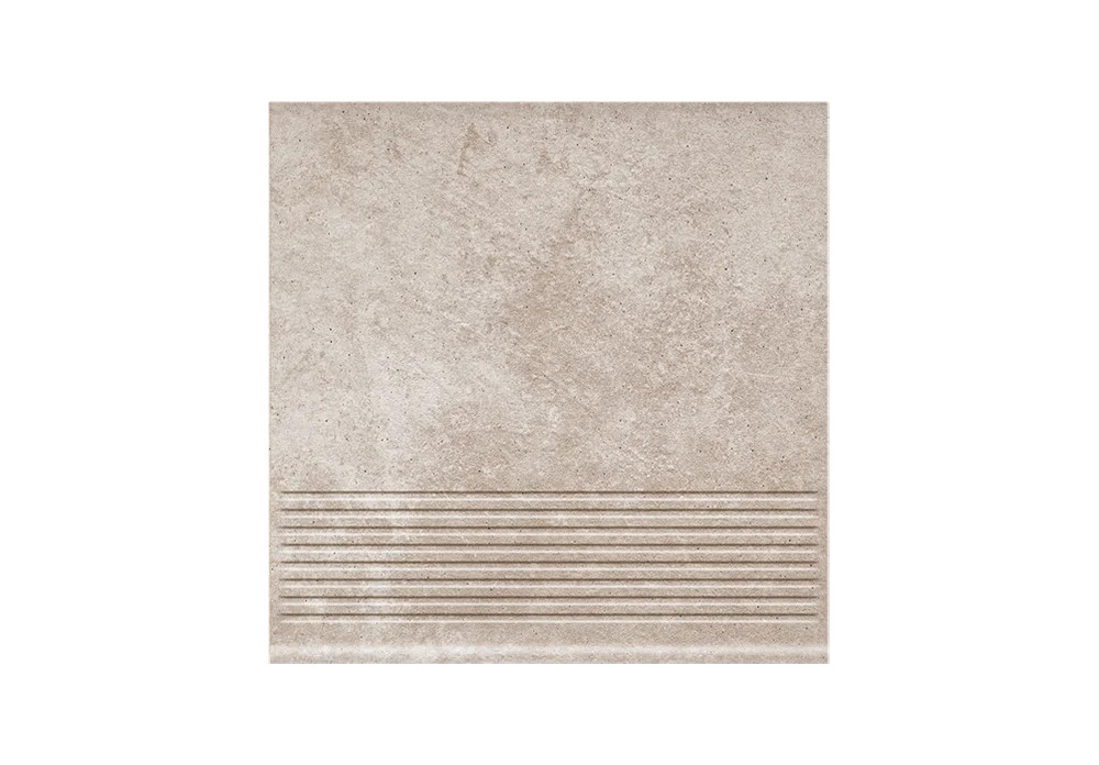 Клинкерная ступень с насечками Paradyz Viano Beige 300x300x8,5