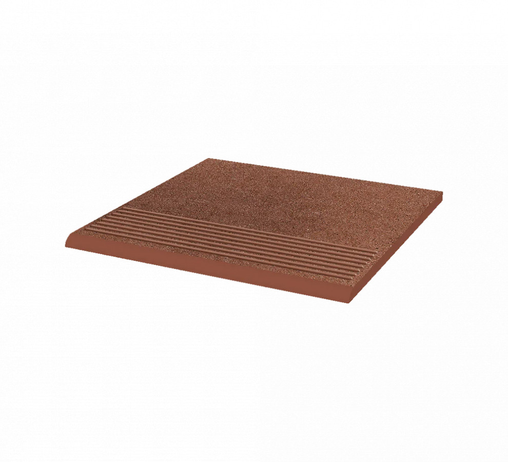 Клинкерная ступень с насечками Paradyz Taurus Brown 300x300x8,5