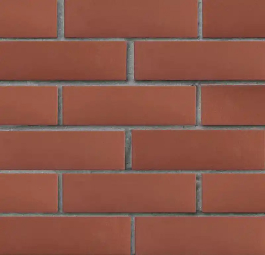 Кирпич клинкерный ЛСР тёмно-красный Эдинбург гладкий 250x85x65