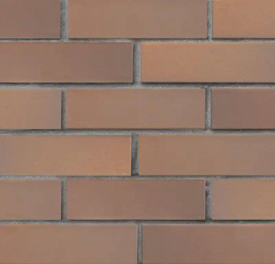 Кирпич клинкерный ЛСР светло-коричневый флэш Прага гладкий 250x85x65