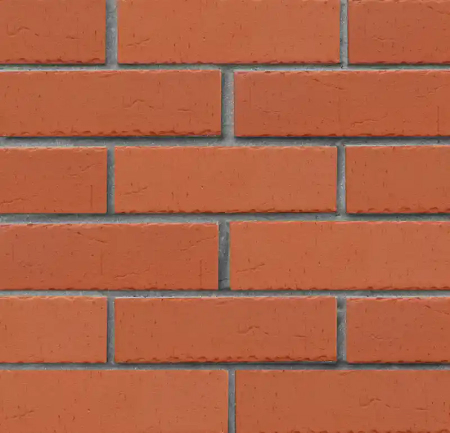 Кирпич клинкерный ЛСР красный Кембридж винтаж 250x85x65