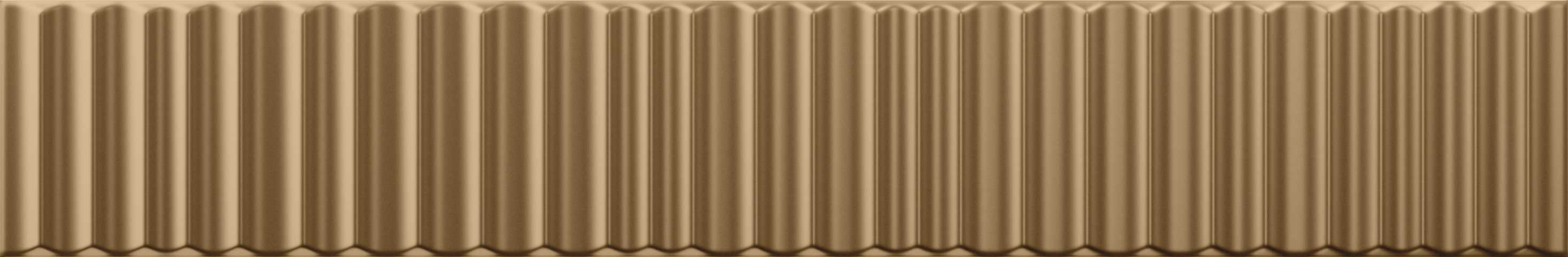 Настенная плитка рельефная 30x5 Metallica Gold металлизированная желтый Ceramica Vilar Albaro