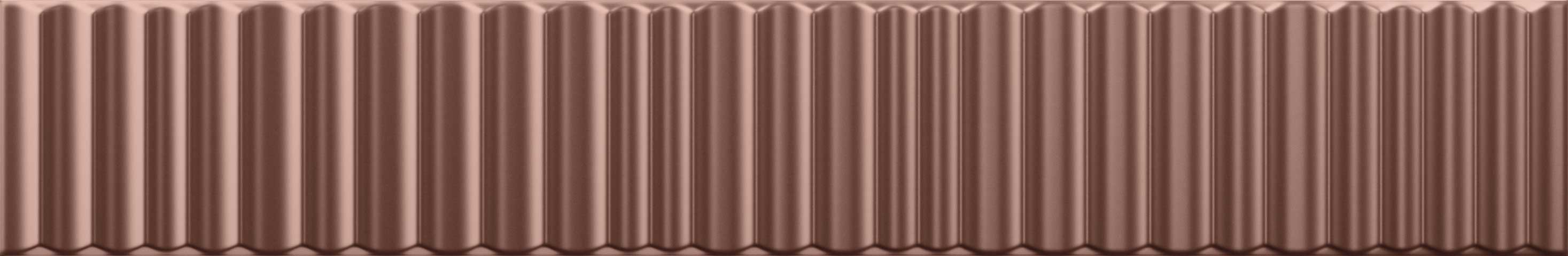 Настенная плитка рельефная 30x5 Metallica Bronce металлизированная розовый Ceramica Vilar Albaro
