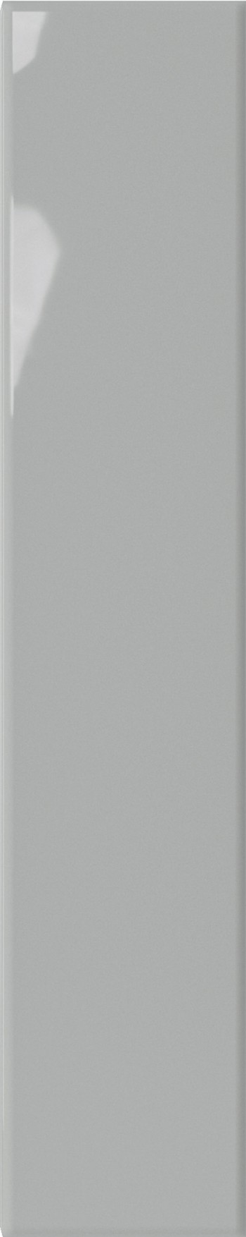 Настенная плитка базовая 54x11 Plinto Grey Gloss глянцевая серый Dna