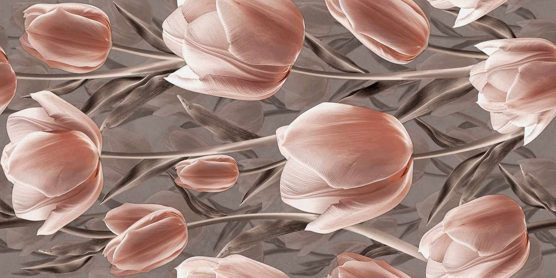 Керамогранит 120x60 Serenity Petals Decor Digital Relief Matt матовая мультиколор Gravita