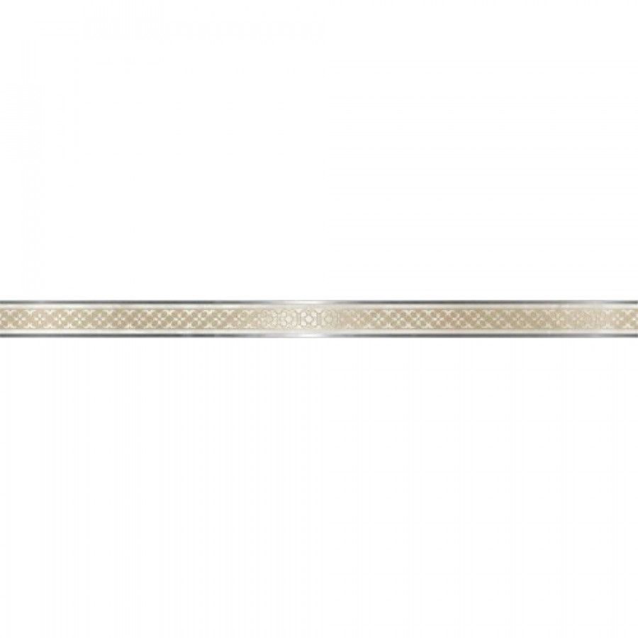 Плитка бордюр керамогранит 5x75 Cen. Brest cream глянцевая Kerlife