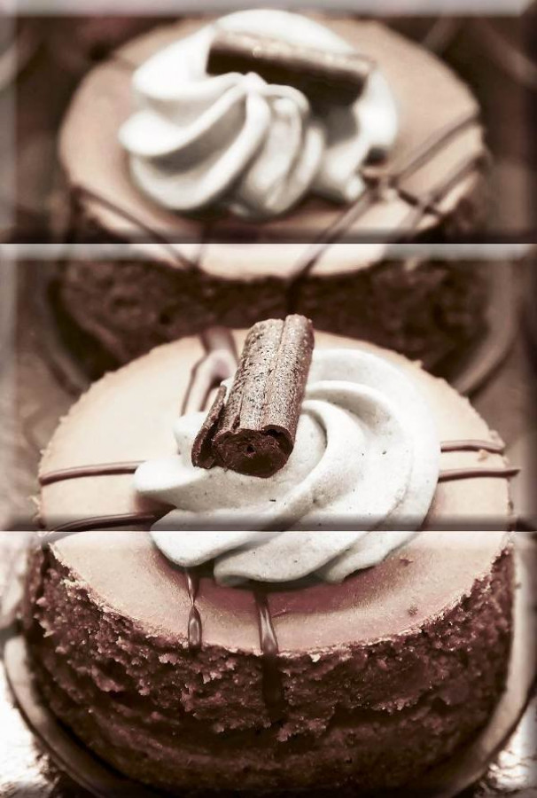 Керамический декор ABC0000046 Composicion Chocolat Cake 30x20 для стен глянцевая Absolut Keramika