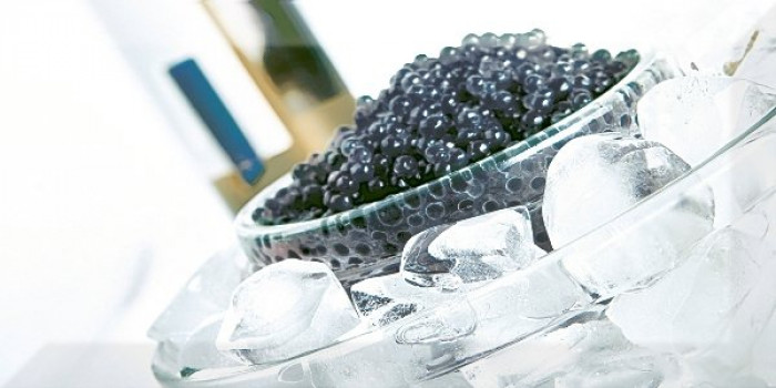 Керамический декор ABC0000069 Decor Black Caviar 01 20x10 для стен глянцевая Absolut Keramika