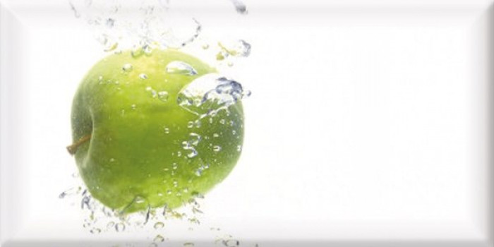 Керамический декор ABC0000077 Decor Fresh Apple 20x10 для стен глянцевая Absolut Keramika