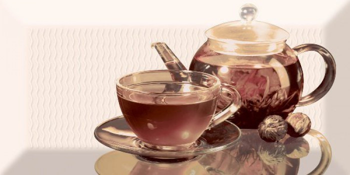 Керамический декор ABC0000091 Decor Tea 01 B 20x10 для стен глянцевая Absolut Keramika
