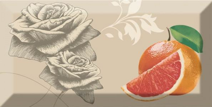 Керамический декор ABC0000094 Decor Vintage 01 20x10 для стен глянцевая Absolut Keramika