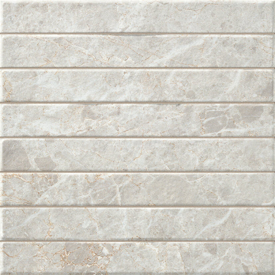 Плитка 35x35 Capri Brick white см матовая светло-серый La Platera