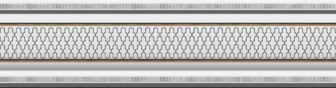 Керамический бордюр HRL000004 Garden Cenefa Classic Blanco 30x8 для стен глянцевая Heralgi