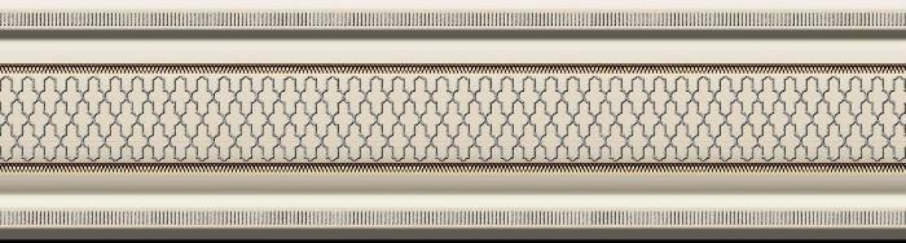 Керамический бордюр HRL000005 Garden Cenefa Classic Crema 30x8 для стен глянцевая Heralgi