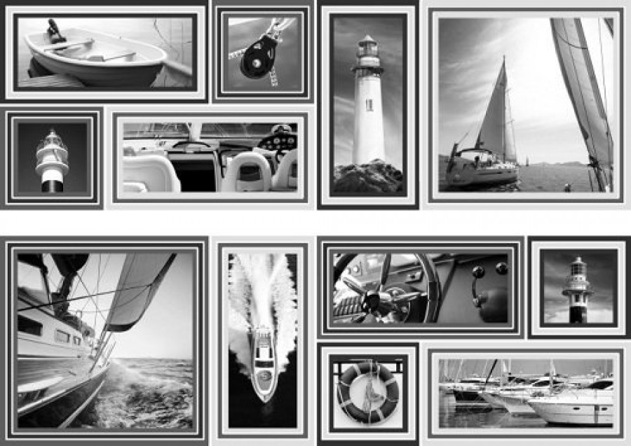 Керамический декор MLL000010 Decor Memories Gris-2 75x50 для стен глянцевая Mallol