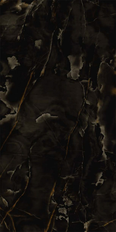 Керамогранит 120x60 Onice Black lux ret MEX7 Marazzi