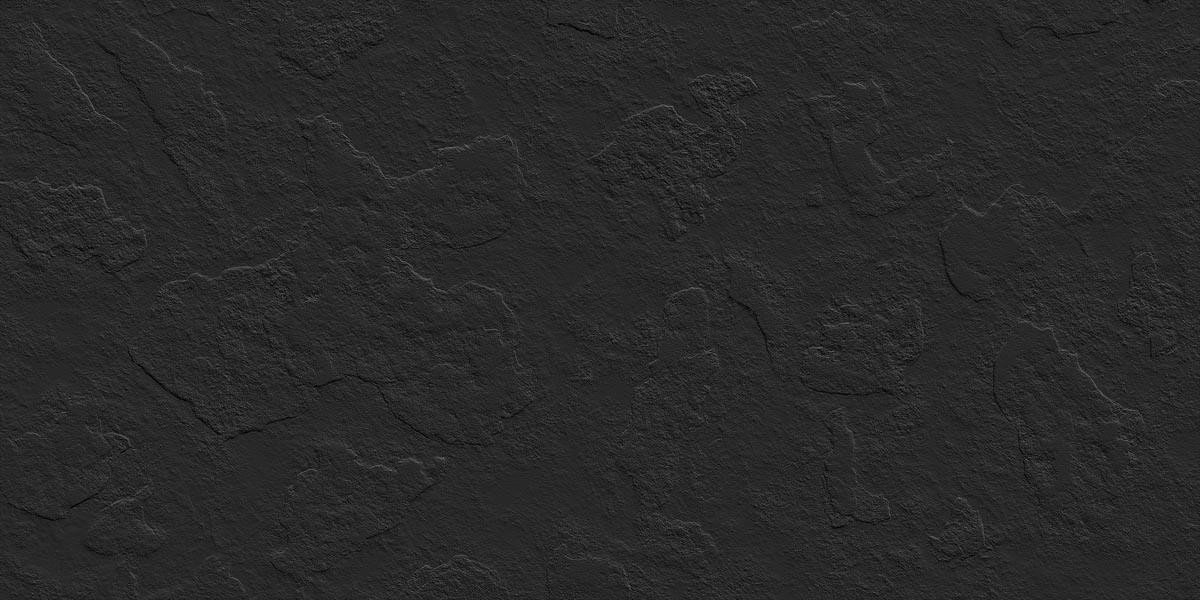 Керамогранит OC0000229 Stone Lepola Black Matt 120x60 для пола и стен матовая, рельефная Ocean Ceramic India New