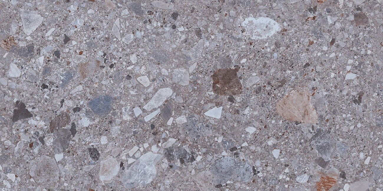 Керамогранит OC0000247 Fossil Grus 120x60 для пола и стен матовая, рельефная Ocean Ceramic India New