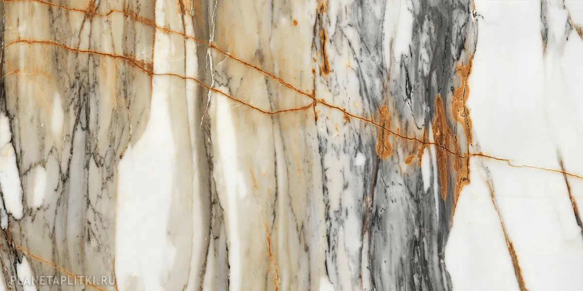 Керамогранит 120x60 10.5мм Utopia Gold Compacglass Rect. матовая Pamesa