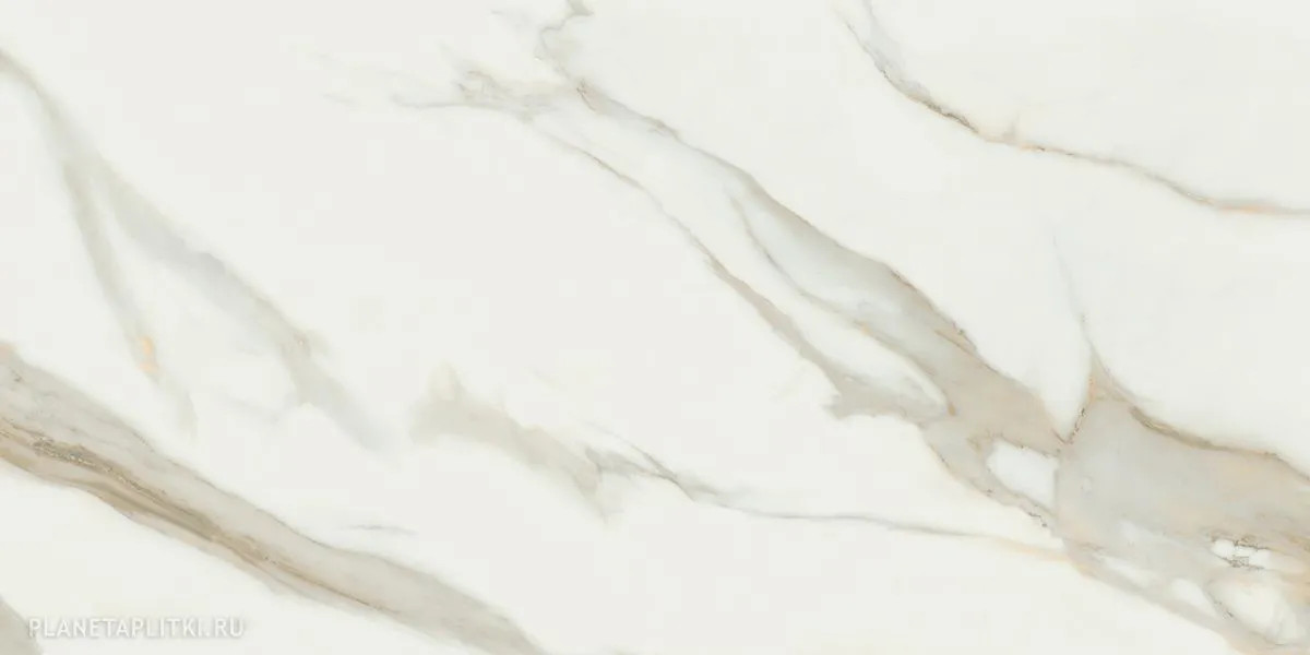 Керамогранит 120x60 10.5мм Calacata Gold 1 Compacglass Rect. матовая Pamesa