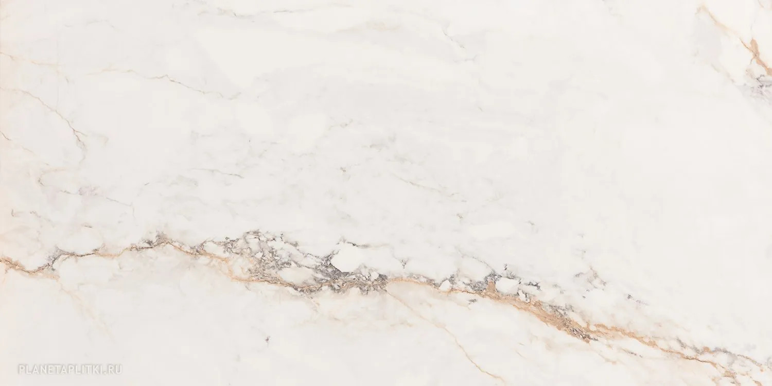 Керамогранит 120x60 Cr. Pisa Gold Leviglass глянцевая Pamesa