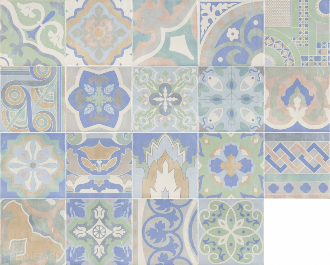 Керамогранит 22x22 11мм Cr. Empoli Aquamarine матовая Pamesa