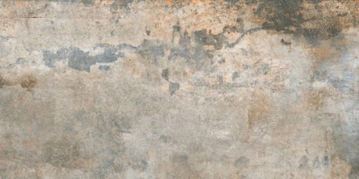Керамогранит 120x60 10.5мм Rusty Metal Silver глянцевая Pamesa