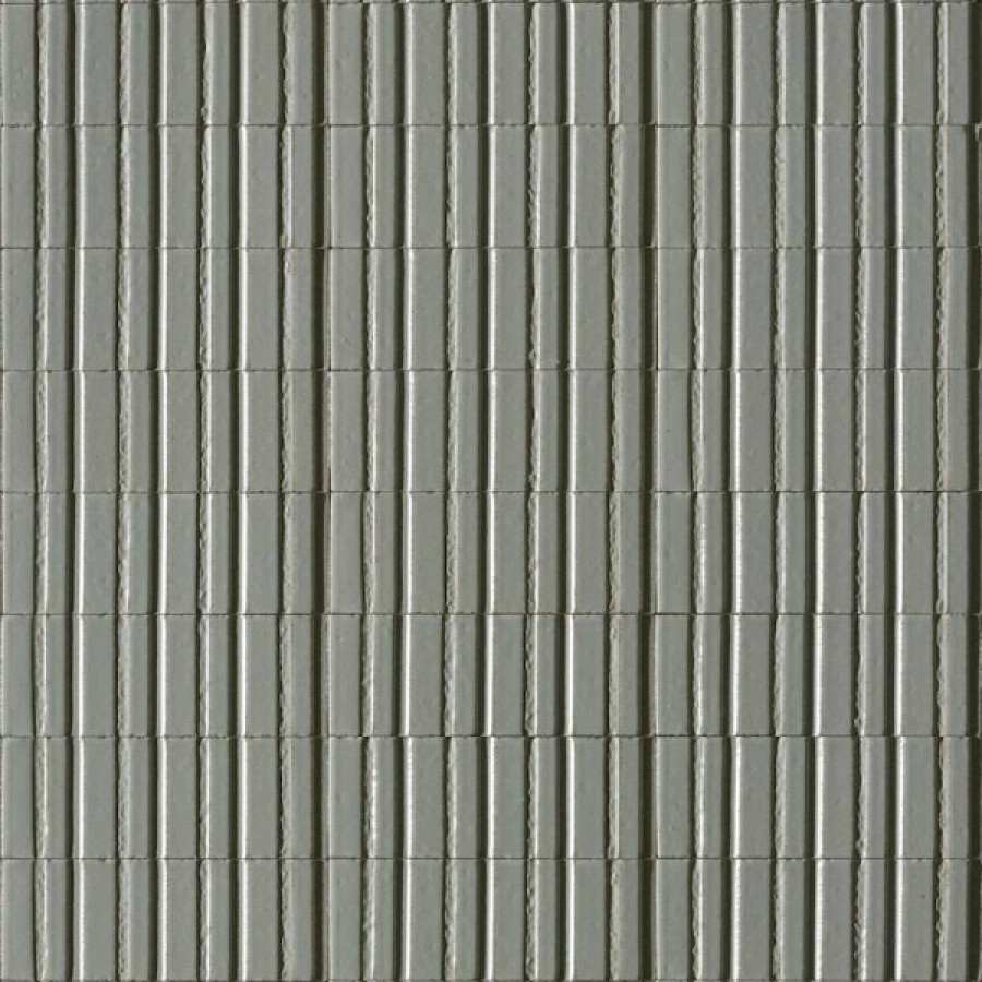 Керамогранит 120x60 11.5мм RAEQ Glacé Struttura 3D Rayé Avio Glossy структурированная Ragno