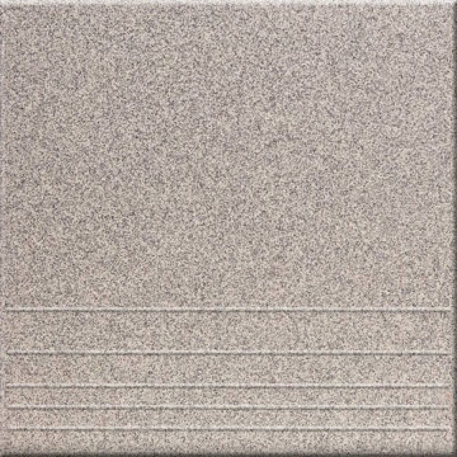 Керамогранит 30х30х0,8СТУПЕНЬ Стандарт u123m stage серый, соль-перец матовая Уральский Гранит