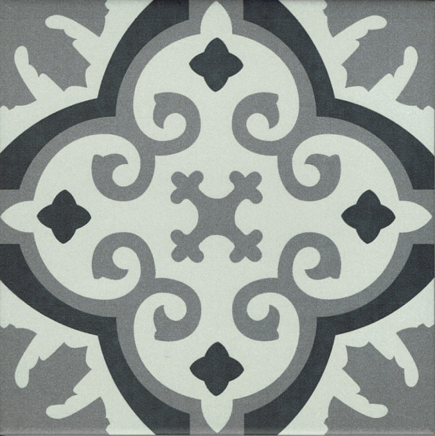 Керамогранит 20x20 La Villette Otto Noir VV2020_105 Revoir Paris