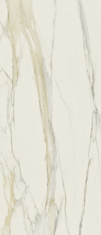 Плитка I Classici Calacatta Glossy120X280 R 757835 глянцевая белый мрамор 280x120 6мм Rex Ceramiche