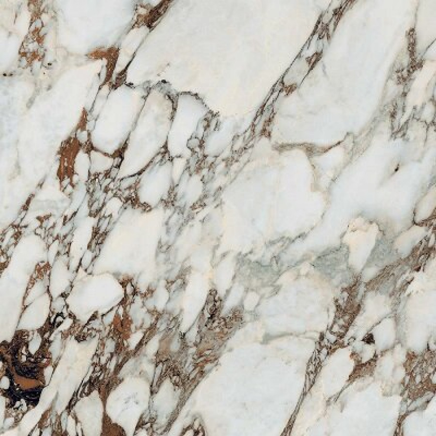 Плитка 120x120 6мм Bijoux Breche Capraia Glossy R 765762 глянцевая белый мрамор Rex Ceramiche