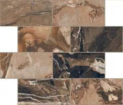 Плитка 30x30 6мм Bijoux Jaspe Rouge Glossy Mursf 767604 коричневый Rex Ceramiche