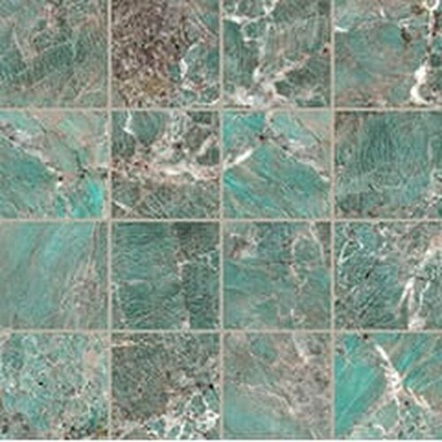 Плитка 30x30 6мм Etoile Illusion Mat Mos 761824 матовая бирюзовый Rex Ceramiche