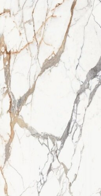 Плитка 280x120 6мм Origines De Rex Or Glossy R 769978 глянцевая белый мрамор Rex Ceramiche