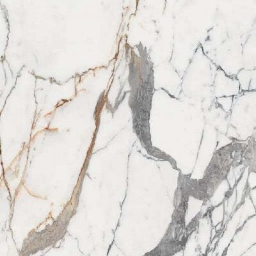 Плитка 120x120 6мм Origines De Rex Or Glossy R 769962 глянцевая белый камень, мрамор Rex Ceramiche