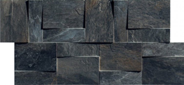 Плитка 30x30 9мм Ardoise Noir Modmuretto 3D 739373 Rex Ceramiche