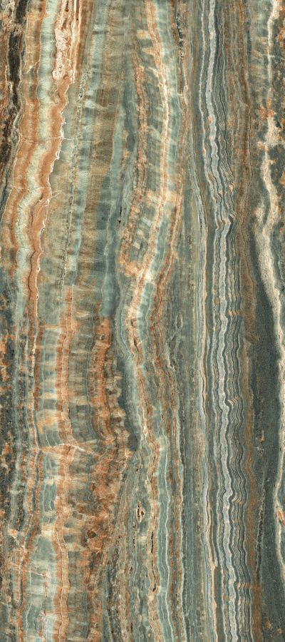 Плитка 180x80 9мм Eccentric Luxe Mint Glossy Ret 778837 глянцевая мультиколор, зеленый камень, мрамор Rex Ceramiche