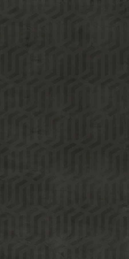 Плитка 120x60 6мм Carbon Werren Glossy Rett 779887 глянцевая черный металл Rex Ceramiche