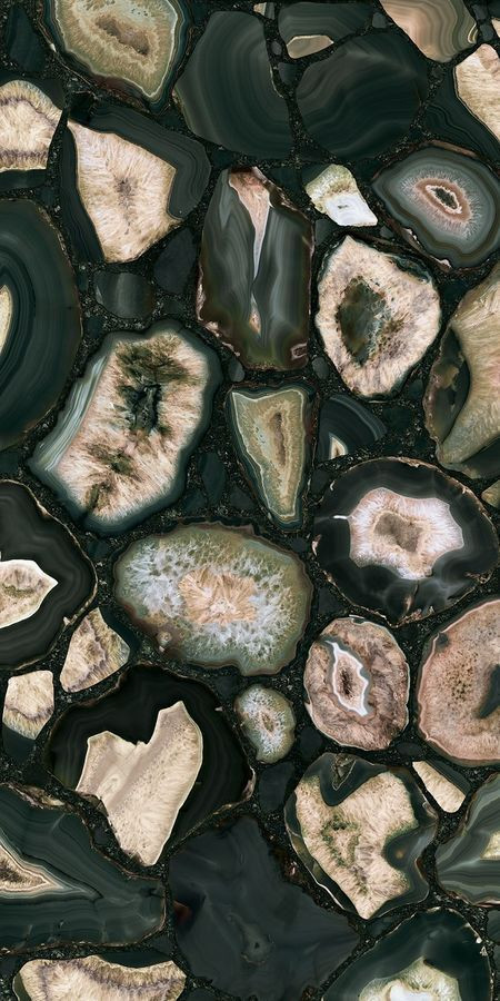 Плитка 120x60 6мм Gloom Glossy Rett 779899 глянцевая мультиколор, зеленый камень, мрамор, оникс Rex Ceramiche