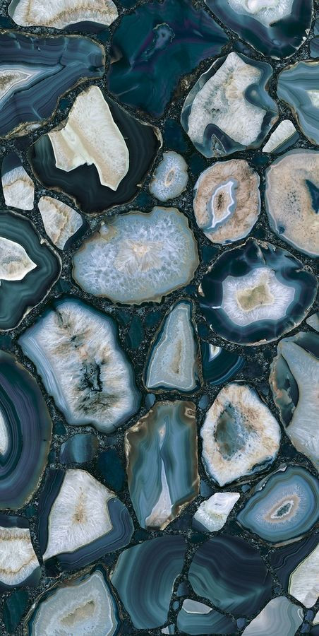 Плитка 120x60 6мм Indigo Gold Satin Rett 779928 сатинированная синий, голубой камень, мрамор, оникс, с золотом Rex Ceramiche