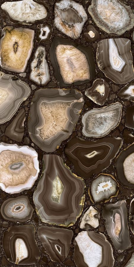 Плитка 120x60 6мм Umber Gold Glossy Rett 779900 глянцевая коричневый камень, мрамор, оникс, с золотом Rex Ceramiche