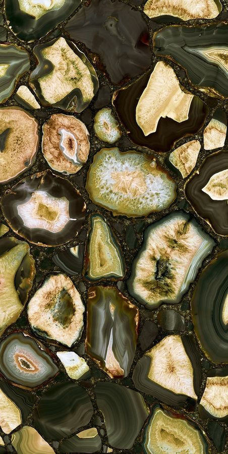 Плитка 120x60 6мм Juniper Gold Glossy Rett 779892 глянцевая зеленый камень, мрамор, оникс, с золотом Rex Ceramiche